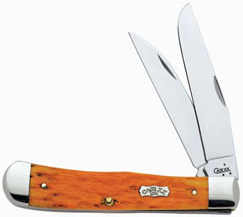 Case Wharncliff Orange Trapper Knives 10117