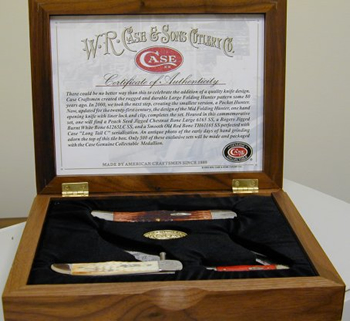 Case 2003 Set Folding Hunter Comm Knives 1088