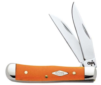 Orange Tiny Trapper Wharncliffe Smooth Bone 13143