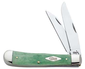 Case Emerald Gr Wharncliffe Trapper Knives 13148