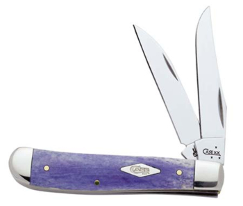 Case Ul Violet Wharncliffe Mini Tra Knives 13153