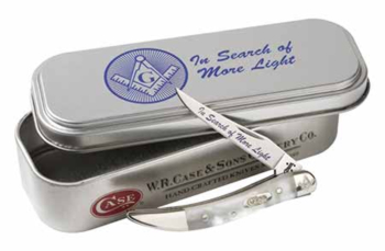 Case XX Masonic Genuine Mother-of-Pearl Texas Toothpick Knife - 2624