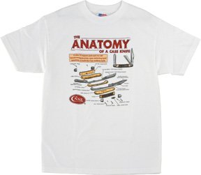 Case Anatomy Of A Knife T Shirt Xl Knives 50074