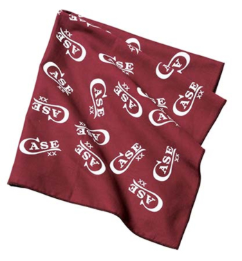 Case Case Burgandy & White Bandana Knives 50081