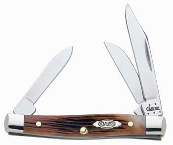 Case Caramel Brn Bd Sm. Stockman Knives 5606