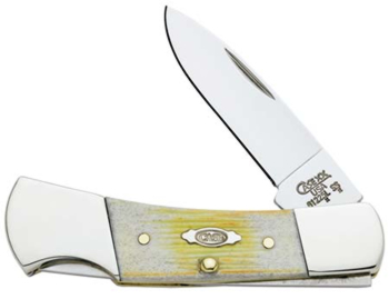 Case 5643 Burnt White Lockback 61225LSS Bone Handle