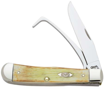 Case 5648 Burnt White Equestrians Tool And Knife