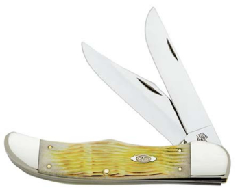 Case 5649 Burnt White Barnboard Large Folder Hunter