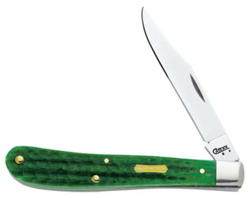 Case John Deere Slim Green Trapper 5870 Bone handle