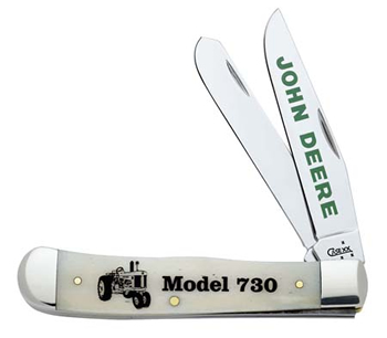 Case 5889 Natural Bone John Deere 730 Trapper Knife