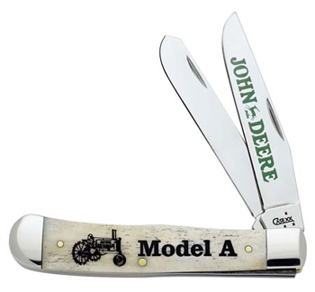 Case 5892 John Deere Model A Trapper Natural Bone