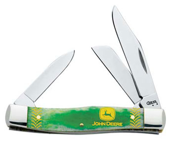 Case 5899 John Deere Green Medium Stockman 25oz