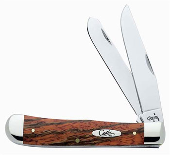 Case Orange Curly Zebra Trapper Knives 6332