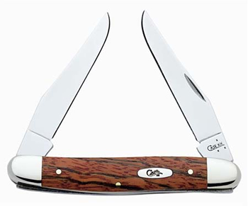Case Orange Curly Zebra Muskrat Folder Knife 6333