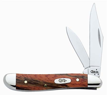 6339 Unique Orange Curly Zebra Wood Peanut Knife 6339