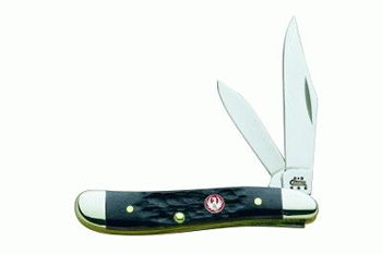 6505 Ruger Pitch Black Handle KnifeClip-Pen Blades 6505