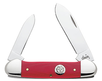 Case 6522 Canoe Knife Sturm Ruger Red G-10 Spear And Pen Blades