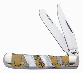 Case 6623 Tiny Trapper Jasper Snow Leopard Knife