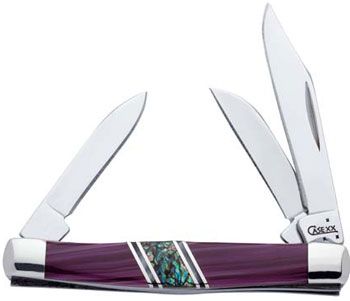 Case 6632 Purple Spiny Oyster Small Stockman 2 5-8