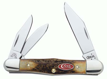 Case Sambar Stag Red Shield Whittler Knife 6682