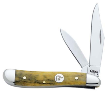 Case Ducks Unlimited Olive Green Bone Peanut Knife #CA7131
