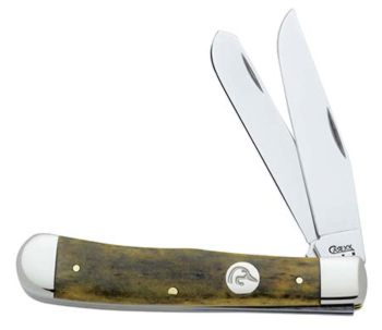 Case Ducks Unlimited Olive Green Bone Trapper Knife #CA7132