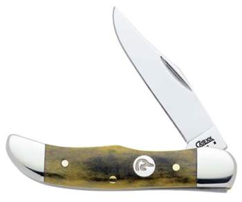Case Ducks Unlimited Olive Green Bone Pocket Hunter Knife #CA7135