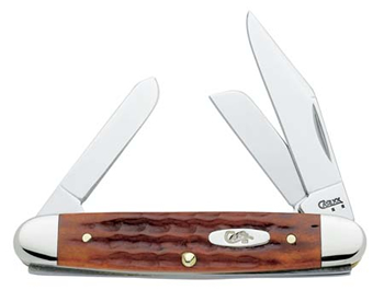 Case Harvest Orange Bone Medium Stockman Knife #CA7410