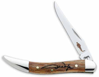 Case John Wayne Signature Oak Small Texas Toothpick Pocket Knife 7462