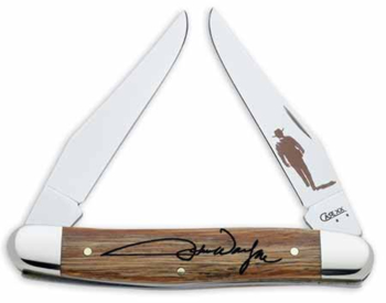 Case John Wayne Signature Oak Muskrat Pocket Knife 7465