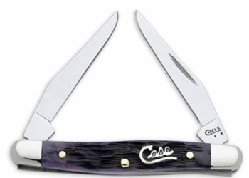 Case Purple Bone Tiny Muskrat Pocket Knife 8410