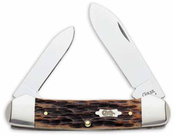Case Brown Bone Canoe Pocket Knife 8493