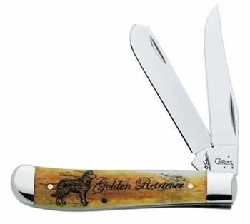 Case Image Xx Gold Retrv Mini Trapp Knives 8686