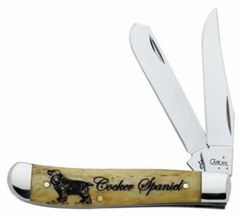 Case XX Cocker Spaniel Mini Trapper Knife #CA8687  8688
