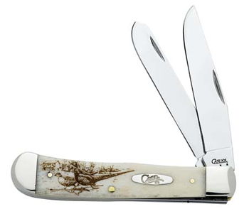 Case Pheasant Image XX Trapper Pocket Knife #CA-8698 8694