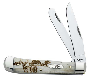 Case Whitetail Deer Image XX Trapper Pocket Knife #CA-8698 8696