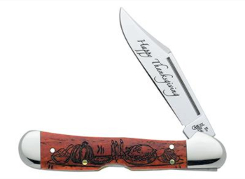 Case 8739 Happy Thanksgiving Mini Copperlock Knife