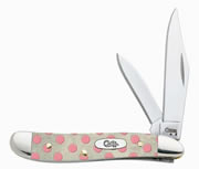 Case 8797 Pink Polka Dot Peanut Knife 