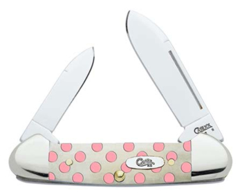 Case 8800 Pink Polka Dot Baby Butterbean Knife