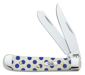 Case 8827 Blue Polka Dot Tiny Trapper Knife