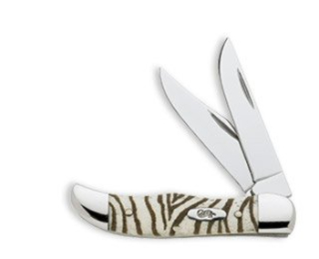 Case Zebra Bone Pocket Hunter Knives 8932