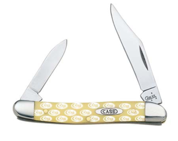 Case 9130 Pen Knife with Yellow Synthetic Handle