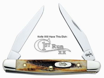 Case 1st Run Bone St Tiny Muskrat Knives 93737