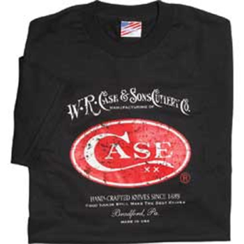 Case Black T Shirt Larg Red- White Knives 9427