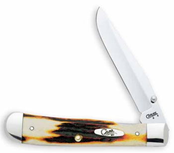 Case Trapperlock Knife With Red Stag Handle 9451