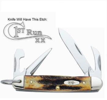 Case 1st Run Stag Jr Scout Bail Knives 95530