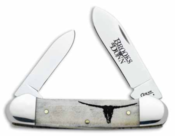 Case 9617 Canoe Knife With Natural Bone Pocket