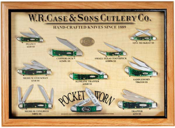 Case 9729 Collection Of Pocket Bermuda Green Knives 