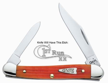 Case 97988 Mini Copper Knife Tangerine Bone Handle