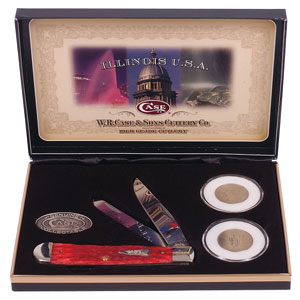 Case 6254ss,illinois,dk.rd.trapper Knives 29002